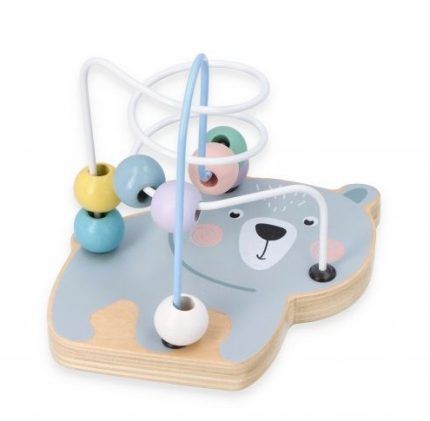 Adam Toys Edukačný labyrint Macko - modrý