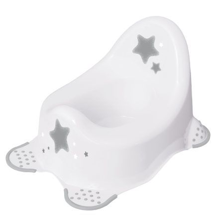 Nočník s protišmykovou úpravou - Baby Star - biely
