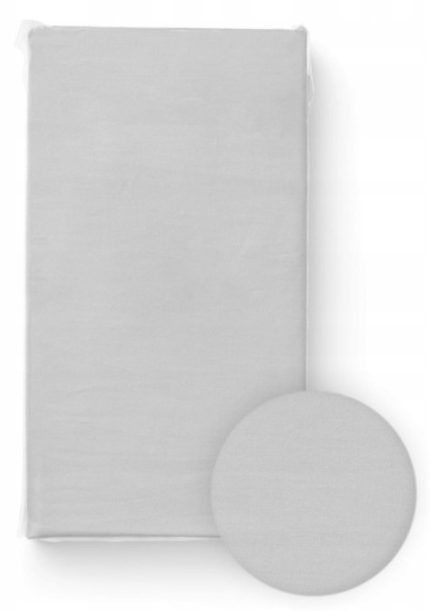 Prestieradlo do postieľky, bavlna, sivé, 120 x 60 cm