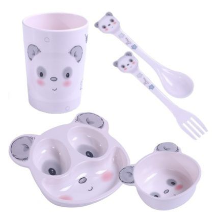 Sada detského riadu 5D pre deti - Panda