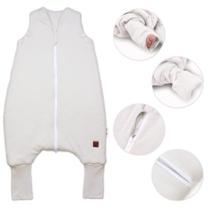 Teplý spací vak so zahrnovacími nohavičkami, Soft Hand Made, bežový, veľ. S