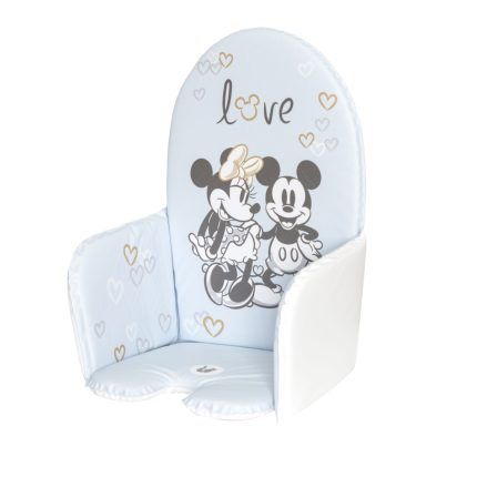 Vložka do jedálenskej stoličky Mickey Mouse, púdrovo ružová