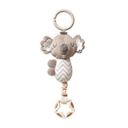 Závesná plyšová hračka s rolničkou Koala Coco, šedá