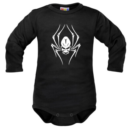 Body dlhý rukáv Dejna Spider - čierne, veľ. 80