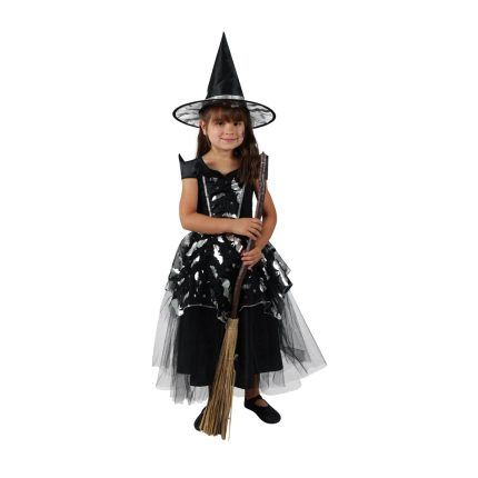 Detský kostým čarodejnice Netopýrky (S), Čarodejnica / Halloween