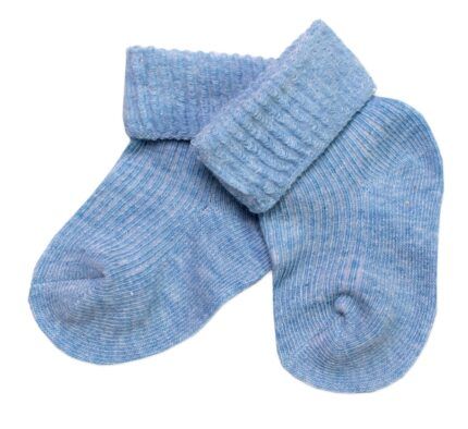Dojčenské ponožky, Baby Nellys, sv. modré, veľ. 6-9 m