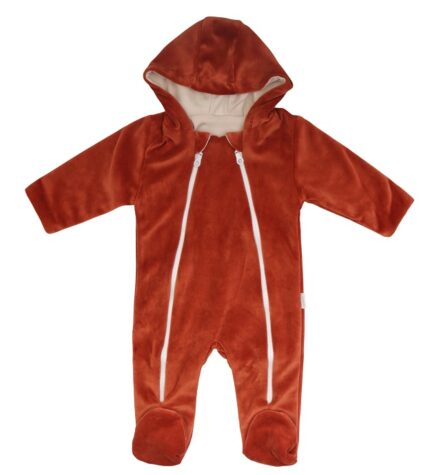 Mamatti Dojčenský overal VELVET, Baby Fox - hnědý, veľ. 68