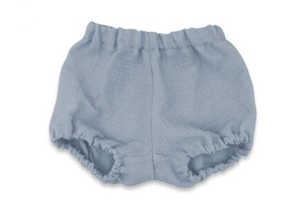 Mušelínové kraťasky NATURE - jeans, veľ. M,  1- 4 rokov