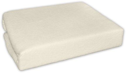 Nepremokavé froté prestieradlo do kočíka 75 x 35 - ecru