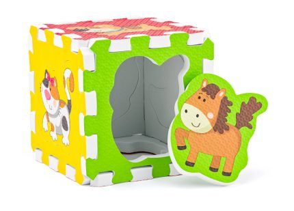 Penové puzzle so zvieratkami 6 ks