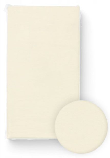 Prestieradlo do postieľky, bavlna, kremové, 120 x 60 cm