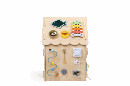 Montessori  Activity board Domček prírodný