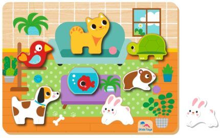 Vkládacie puzzle Maznáčikovia, 8 dielov
