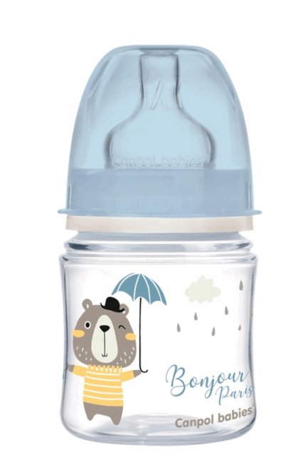 Antikoliková fľaštička Canpol Babies Easy Štart - Bonjour, 120 ml