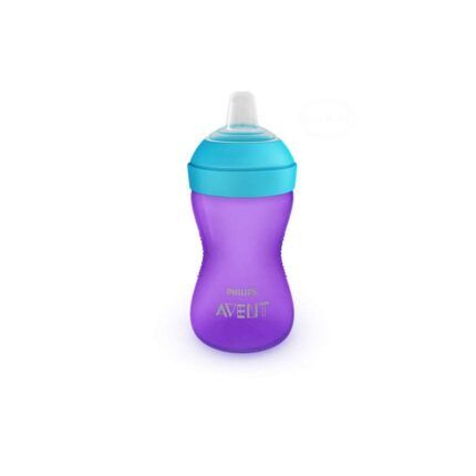 AVENT Netečúci hrnček 300 ml, jemný náustok - fialová