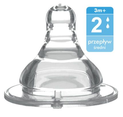 BabyOno Antikoliková širokootvorová cumlík, 3m +