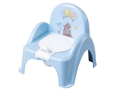 Detský nočník pre deti s vyberateľnou nádobou, ergonomický - Medvedík v modré