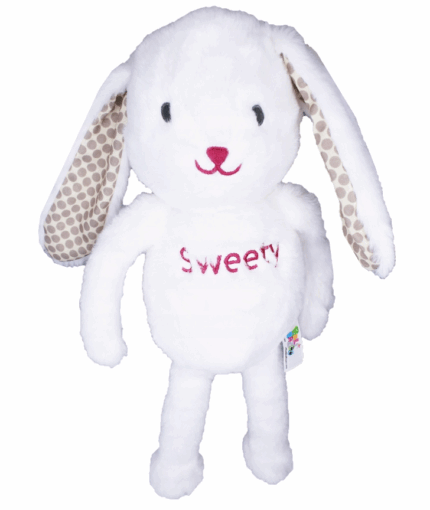 Plyšová hračka Králiček Sweety, 38cm, biely