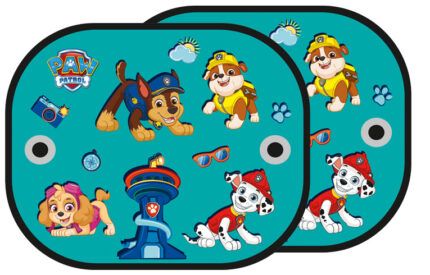 Slnečná clona do auta Paw Patrol – ochrana proti UV - zelená, tyrkys