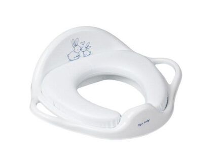 Tega Baby Adaptér, mäkké tréningové sedátko na WC Eco Bunny, biele