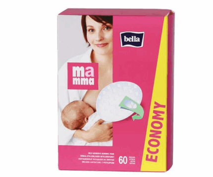 Absorpčné vložky jednorázové do podprsenky Bella Mamma 60 kusov