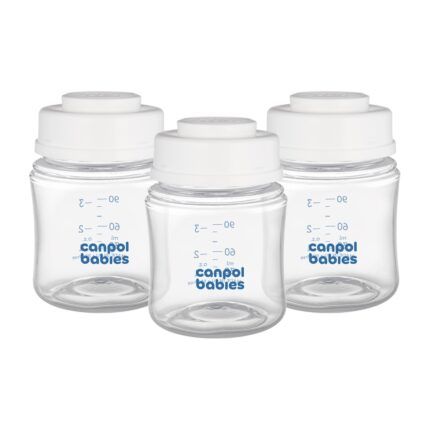 Sada fliaš na skladovanie materského mlieka Canpol Babies, 3x120 ml