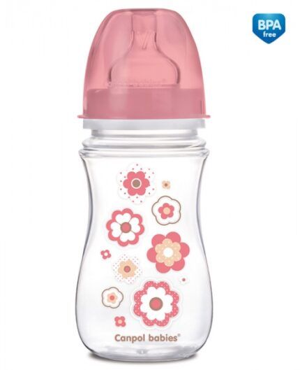 Antikoliková fľaštička Newborn Canpol Babies - kvetinka