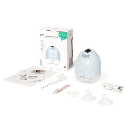 Elektrická odsávačka mlieka BabyOno MEGAN Hands-Free – bezdrôtová, 3 režimy, USB-C