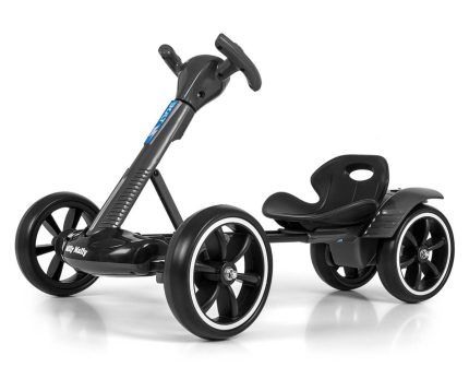 Elektrický gokart BOLT, detská motokára s diaľkovým ovládaním, LED, Bluetooth, čierné