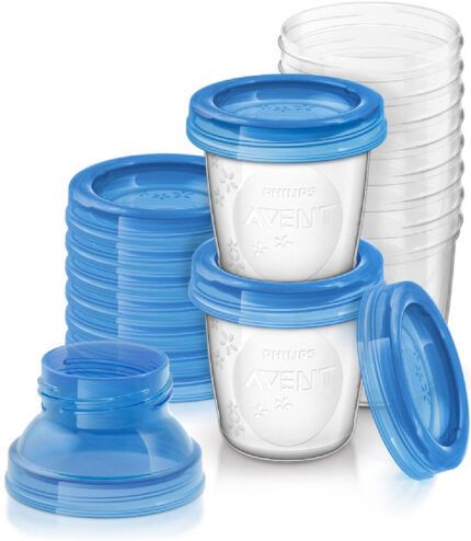 VIA poháriky s viečkami Avent - 180 ml - 10 kusov