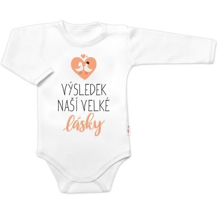 Body dlhý rukáv, Výsledek naší velké lásky, Baby Nellys, biele