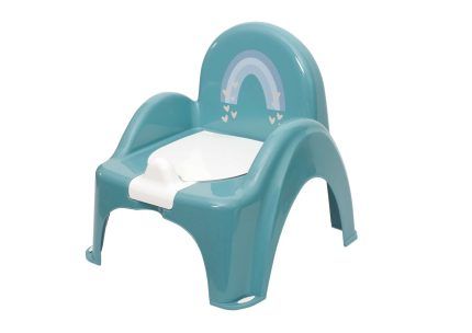 Detská nočník s melódiou a vekom, ergonomický - Duha v zelené