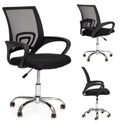Detská otočná kancelárska stolička k počítaču, ergonomicky tvarovaná, výškovo nastaviteľná