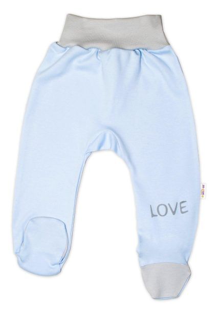 Dojčenské polodupačky, modré - Love, veľ. 56