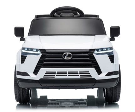 Elektrické autíčko Lexus GX550 SUV s diaľkovým ovládaním, LED a Bluetooth, biele