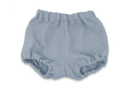 Mušelínové kraťasky NATURE - jeans, veľ. S, 0-12m