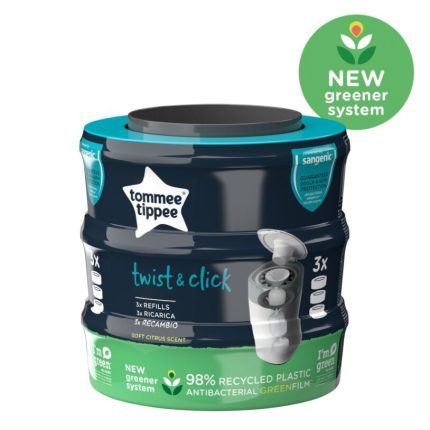 Náhradné kazety Tommee Tippee Twist & Click sáčky na plienky 3 ks