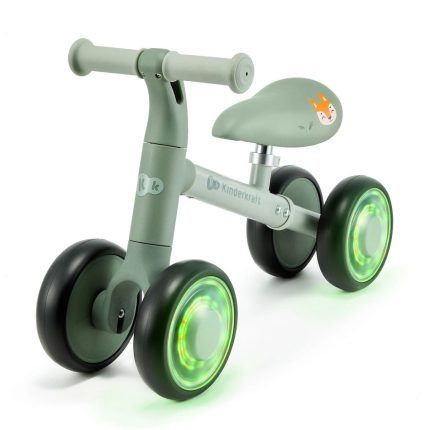 Odrážadlo CUTIE FLASH s farebnými svetelnými kolesami RGB – odrážadlo pre deti, green
