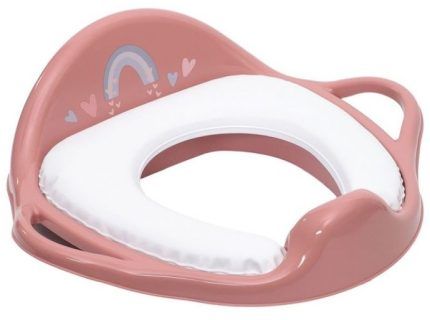 Tega Baby Adaptér, mäkké tréningové sedátko na WC Eco Dúha, ružový