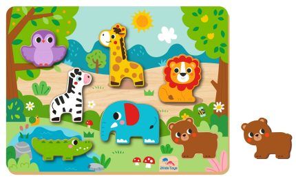 Vkládacie puzzle Zvieratká, 8 dielov