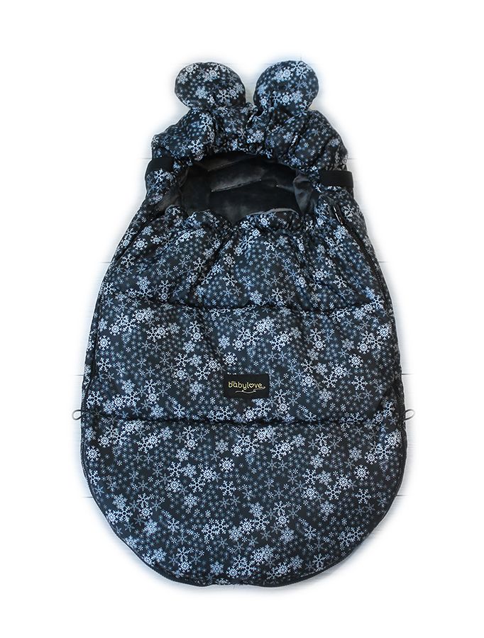 baby-nellys-nepremokavy-fusak-s-uskami-miki-fleece-velvet-90-x-50-cm-cierna-s-hviezdami
