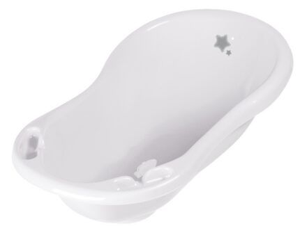 Detská vanička s výpusťou - Baby Star - biela