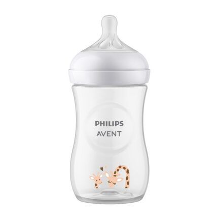 Dojčenská fľaša Natural Avent, Žirafa, 260 ml