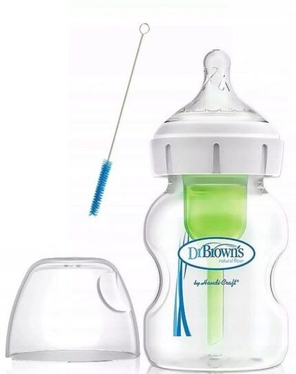 Dr.Browns sklenená fľaša antikolik Options + široké hrdlo- 150ml