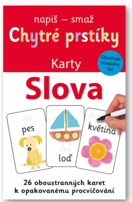 Karty Chytré prstíky - Slová