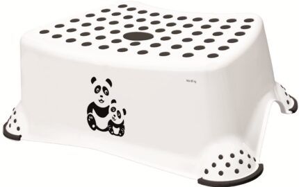 Keeeper Stolička, schodík s protišmykovou funkciou - Panda, biely