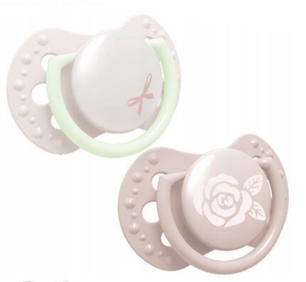 Lovi Silikónové dynamické cumlíky 0-2m Baby Shower Girl - růžové