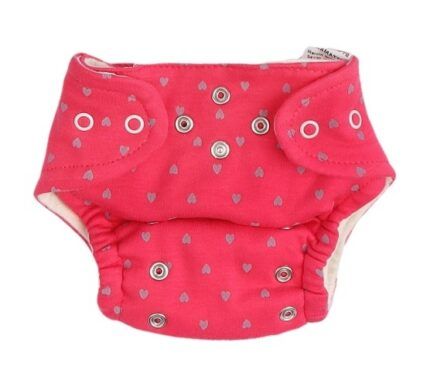 Mamatti Látková plienka EKO sada - nohavičky + 2 x plienka, veľ.  5 - 14 kg, Hearts