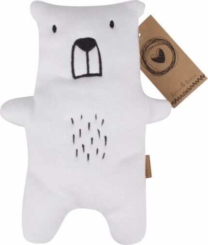 Maznáčik, dekoracia pre bábätká Z&Z Maxi Bear 46 cm, biely