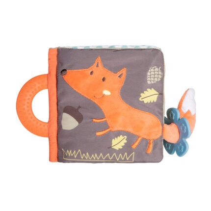 Plyšová edukačná knižka pre bábätko FOX – senzorická